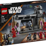 Aita Paz Vizslal kaitsta Mandalore’i maa-alust baasi Moff Gideoni ja tema Praetorian Guardide eest selle LEGO® Star Wars™-i ehitusmänguasjadega lastele.