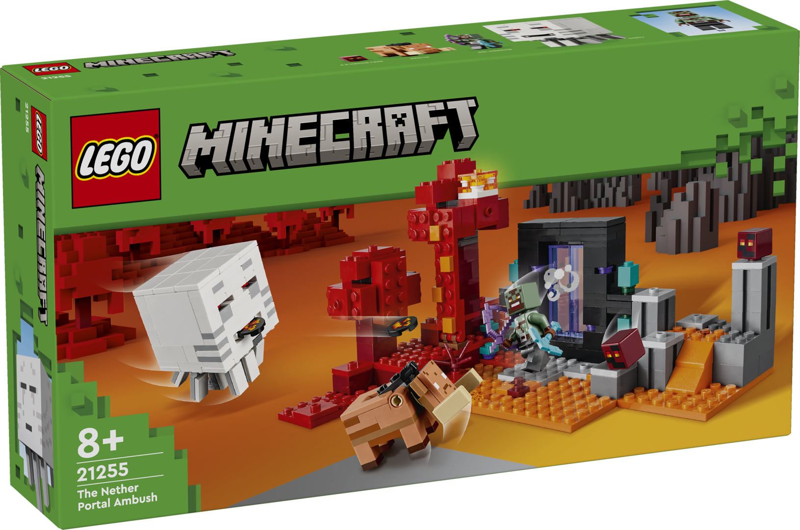 LEGO Minecraft Netheri portaali varitsus LEGO® Minecraft® rollimängukomplekt Netheris koos ikooniliste tegelastega