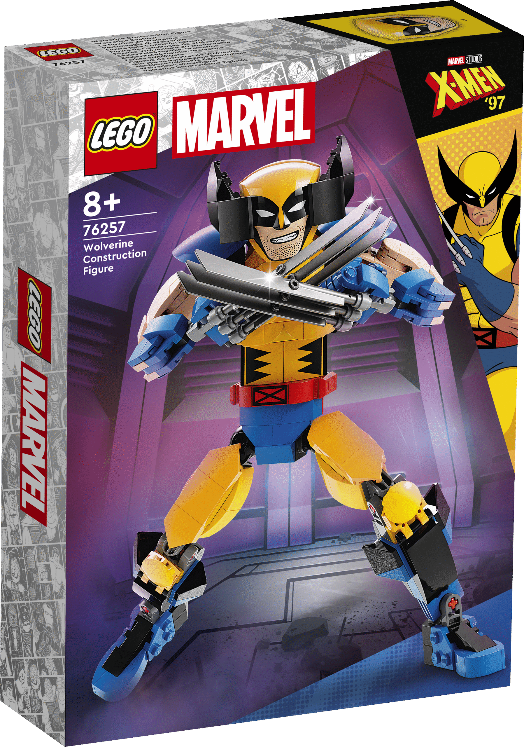 LEGO Super Heroes Wolverine'i ehitusfiguur Pane Wolverine’i tegevus laste kätesse autentsete detailide ja täielikult liigendatud figuuriga kuulsast Marveli tegelaskujust.