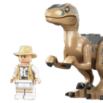 kokkupandav dinosauruse aedik ja maastur.