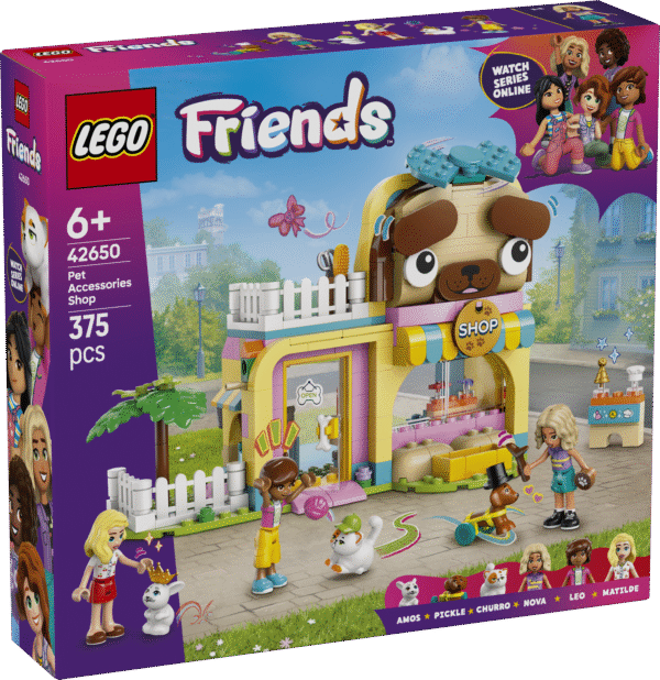 Selles LEGO Friends komplektis on 3 mininukutegelast ja 3 loomafiguuri