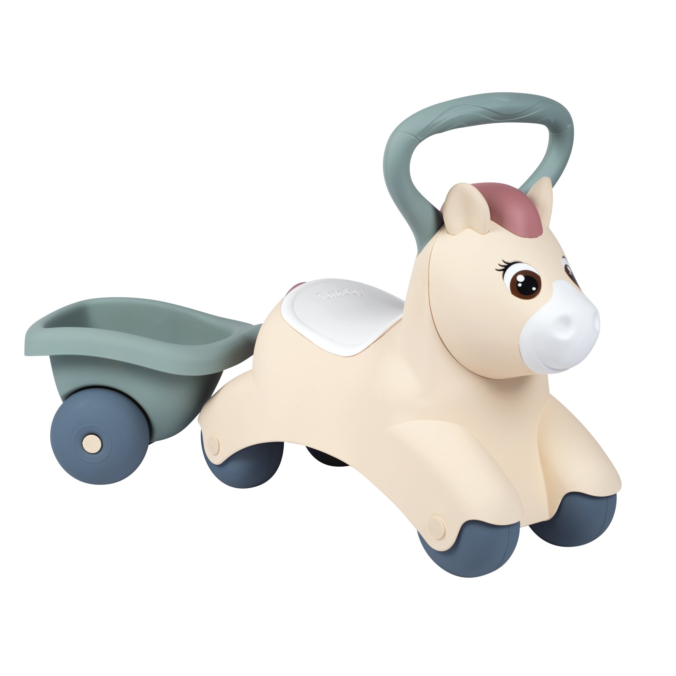 Smoby pealeistutav poni Ohutu ja lõbus sõidukogemus