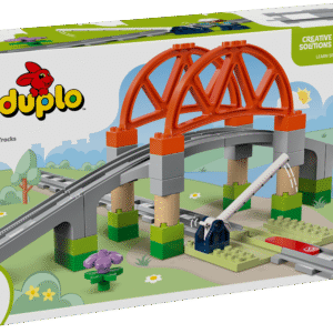 Eelkooliealised lapsed saavad selle rööpaehitusmänguasjaga muuta oma LEGO DUPLO rongikomplektid lõbusamaks