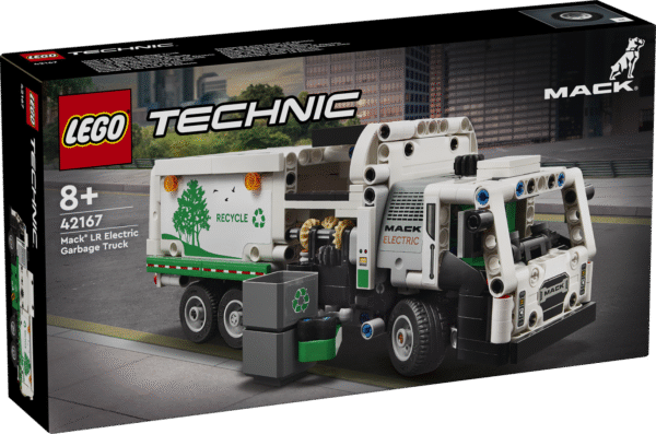 LEGO® Technic: Prügiveoauto Mack® LR Electric on mänguasi lastele