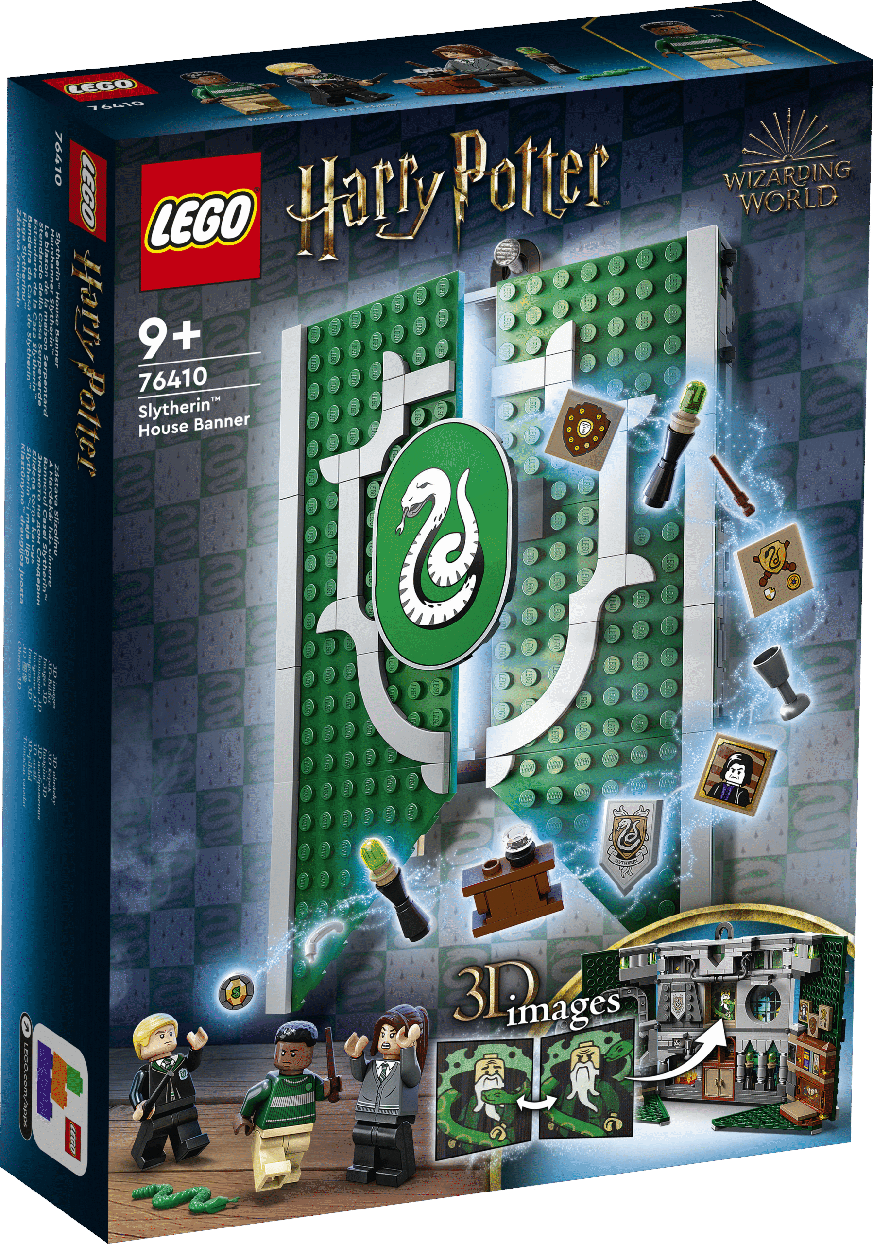 LEGO Harry Potter Slytherin-i maja lipp .