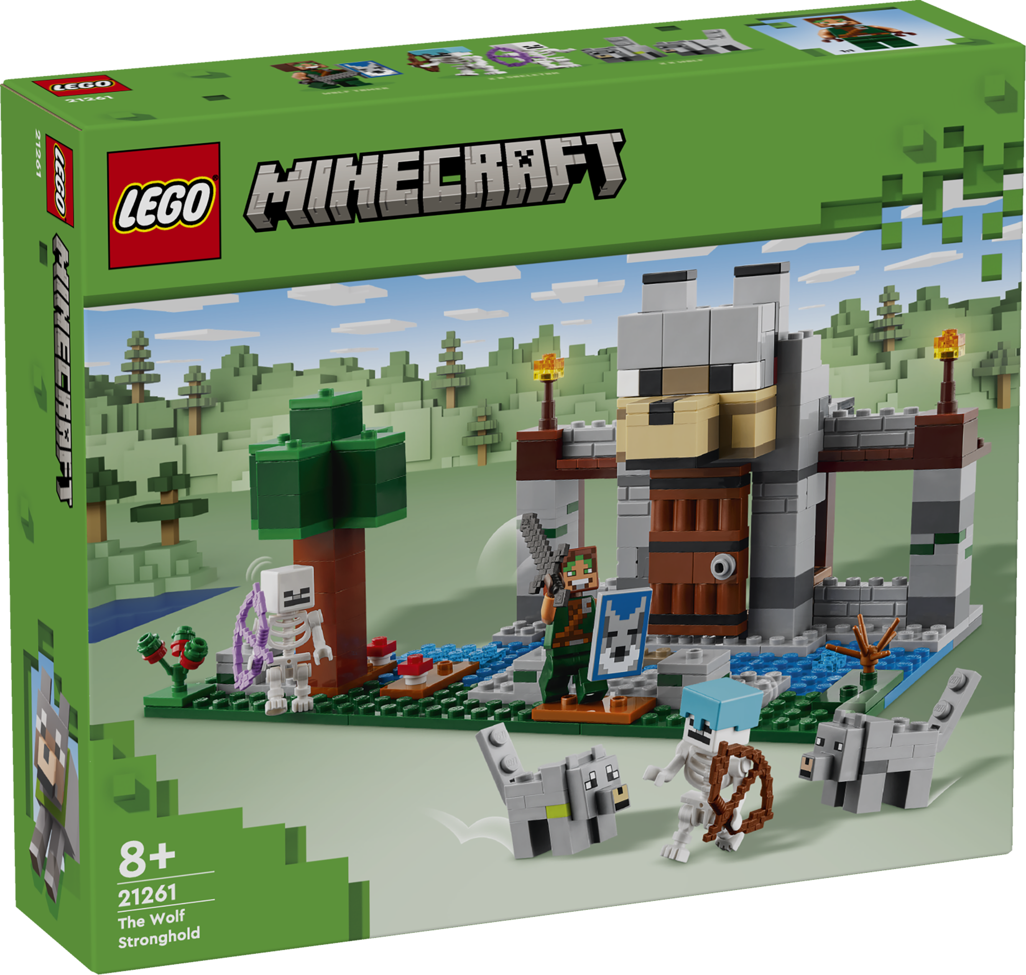 LEGO Minecraft Wolf Stronghold LEGO® Minecraft® Wolf Stronghold on avastaja-kangelase mängukomplekt