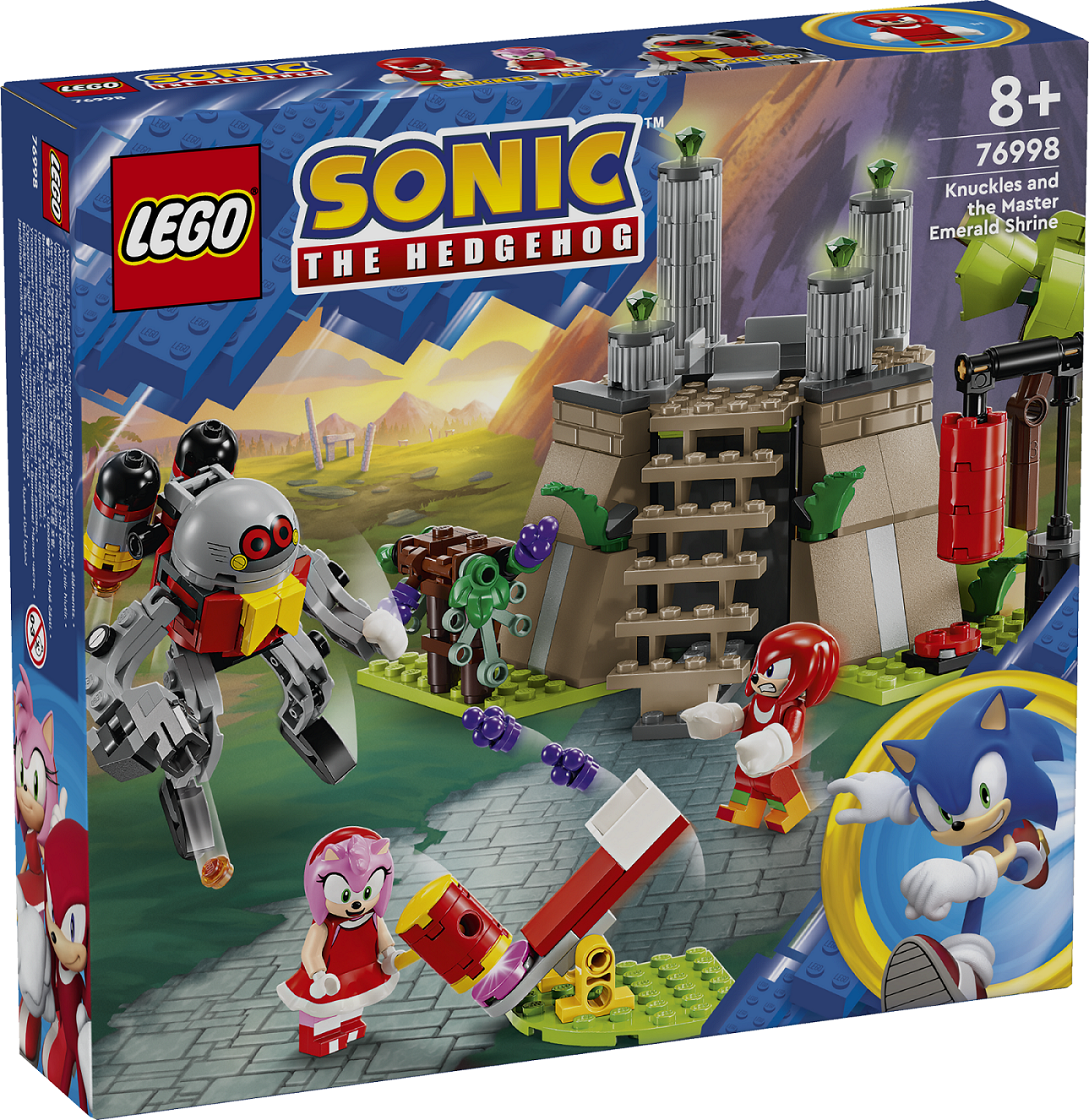 LEGO Sonic the Hedgehog Knuckles ja Master Emeraldi pühamu Innusta iseseisvalt mängima mängijakingitusega selles LEGO kokkupandavas komplektis