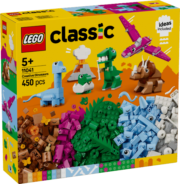 LEGO Classic loomingulised dinosaurused pakuvad ehitus- ja mänguseiklusi saurusefännidest lastele.