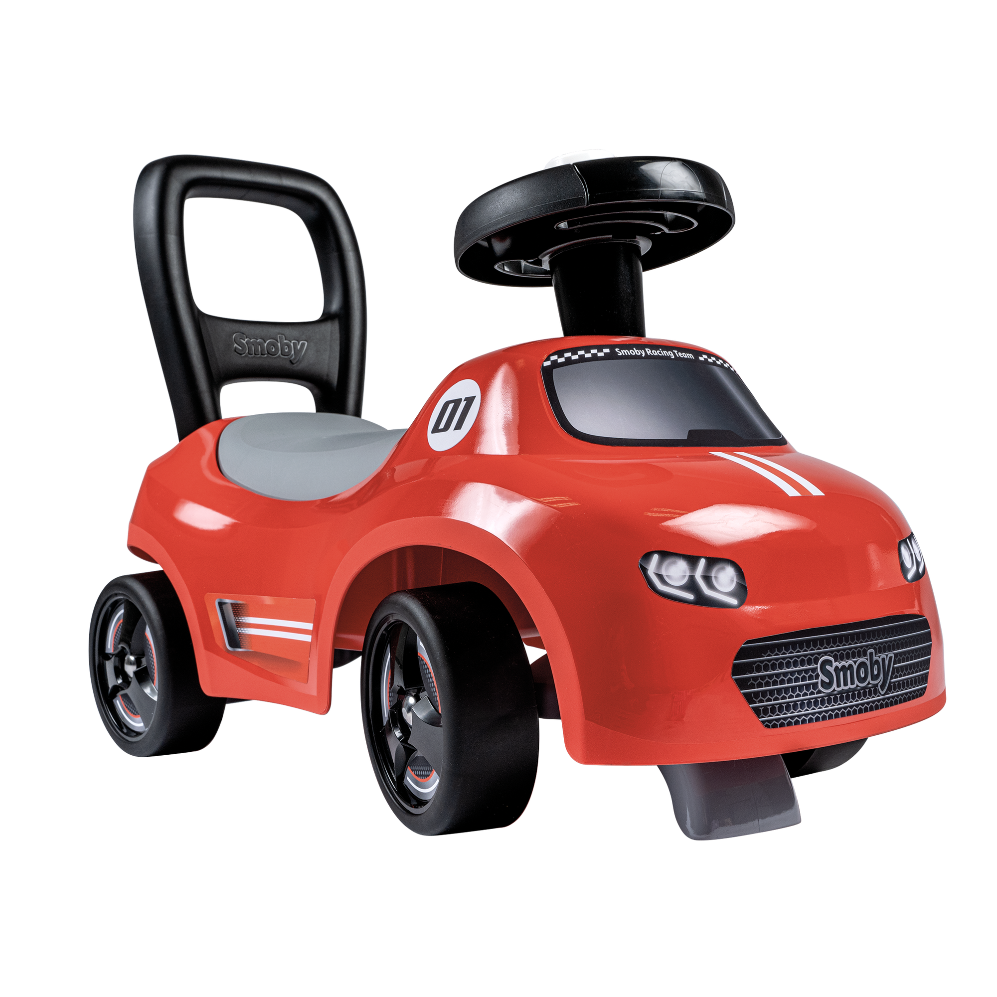Smoby pealeistutav auto - punane Vastupidav ja turvaline pealeistutav auto arendab lapse motoorikat