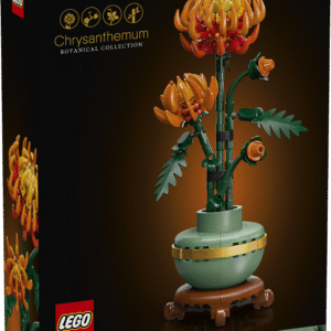 Kasvata loovust täiskasvanute kodu- ja kontorikaunistuse ehituskomplektiga LEGO Icons Krüsanteem – ajatu kingitus LEGO botaanikakollektsioonist.