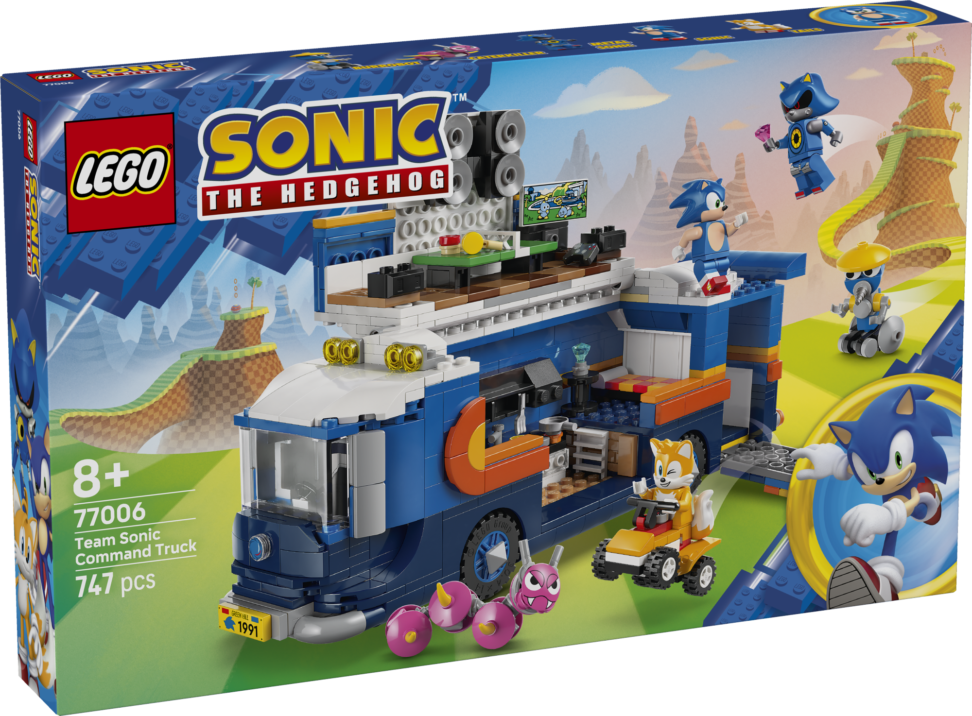 LEGO Sonic Team Sonic veoauto Innusta interaktiivseid mänge selle praktilise ehitusmänguasjaga