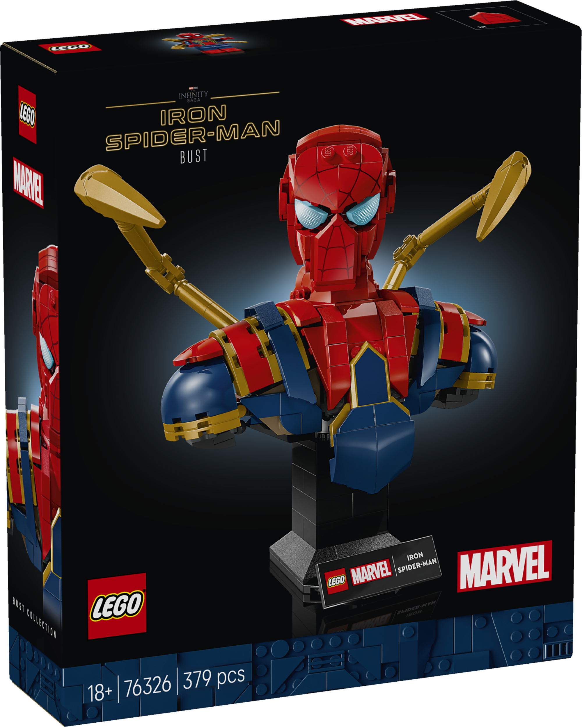 LEGO Super Heroes Iron Spider-Mani büst Autentselt detailirohke Iron Spider-Mani büst on kogutav LEGO® ǀ Marvel kingitus