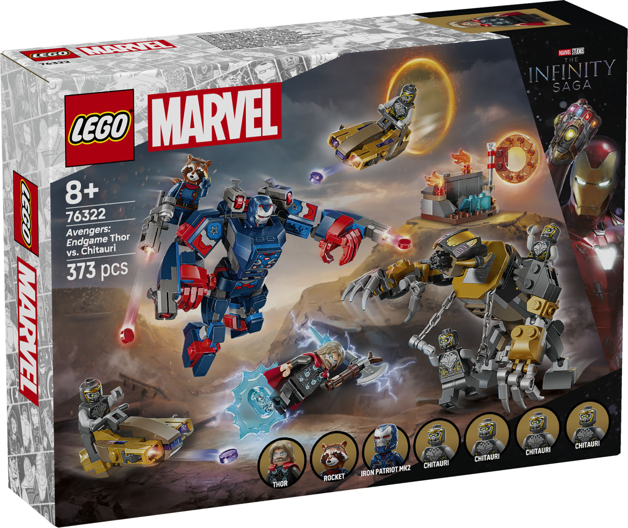 LEGO Super Heroes Tasujad: lõppmäng Thor vs. Chitauri LEGO® ǀ Marvel Tasujad: Lõppmäng Thor vs. Chitauri on kokkupandav superkangelase mänguasi