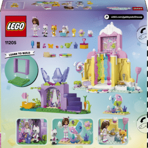 Pandy Pawsi ja sõpradega komplektis LEGO® Gabby nukumaja Maiustustemägi ja kiisuaed