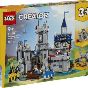 Lapsed saavad selle LEGO® Creator 3 ühes keskaegse lossiga mängid ja selle ümber ehitada rüütliturniiri komplektiks või keskaegseks linnaks.
