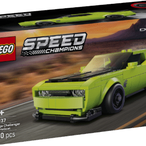Alates 9-aastased lapsed ja muskelautode fännid saavad seda LEGO® Speed Champions Dodge Challenger SRT Hellcati sportauto mängusõidukit ehitada