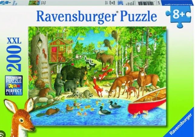 Ravensburger pusle 200 tk Loomade elu Paatidest laevadeni