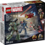 LEGO® ǀ Marvel Iron Man ja Sõjamasin vs. haamerdroonid on ehitusmänguasi