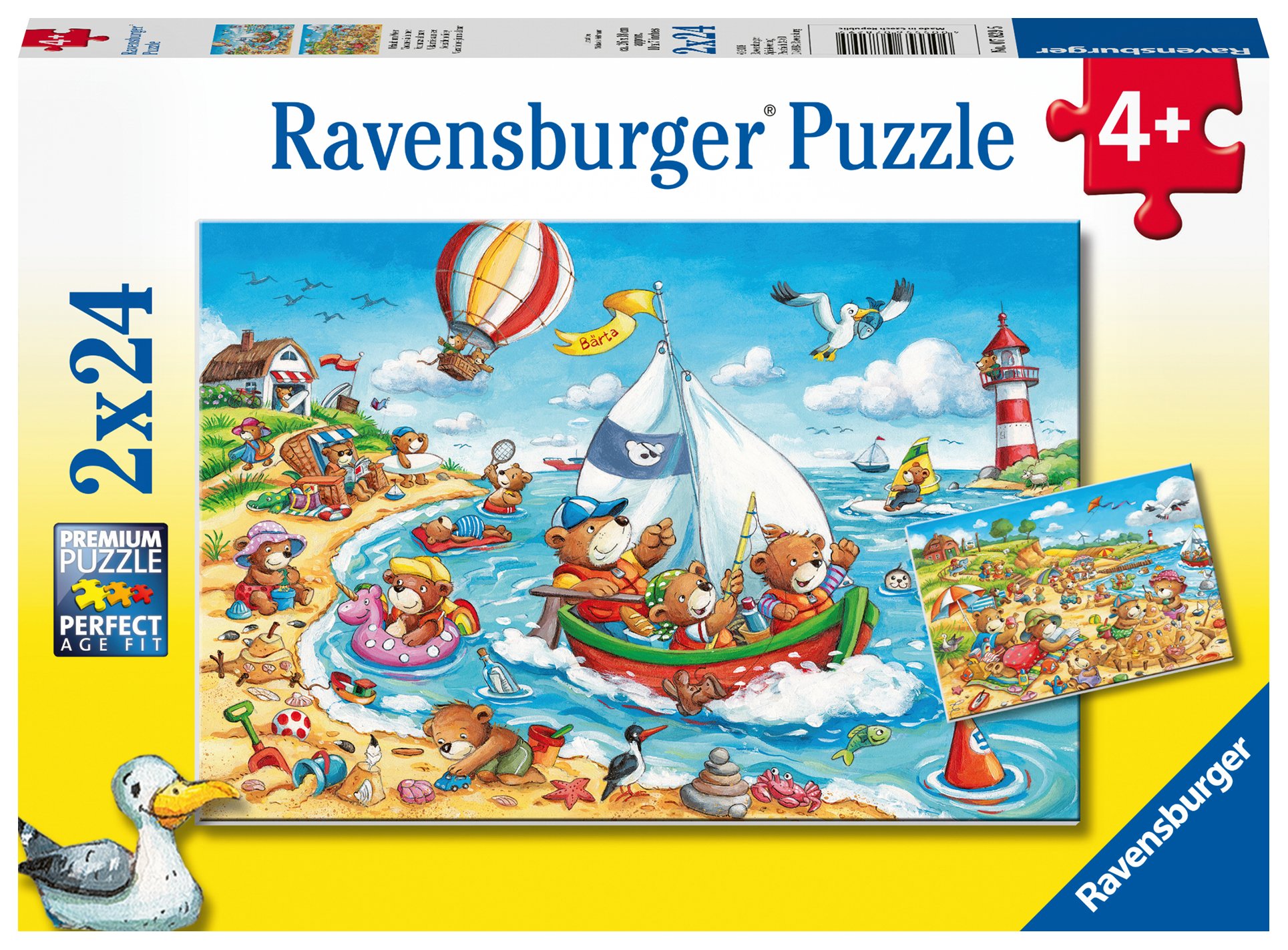 Ravensburger pusle 2x24 tk Puhkus mere ääres Paatidest laevadeni