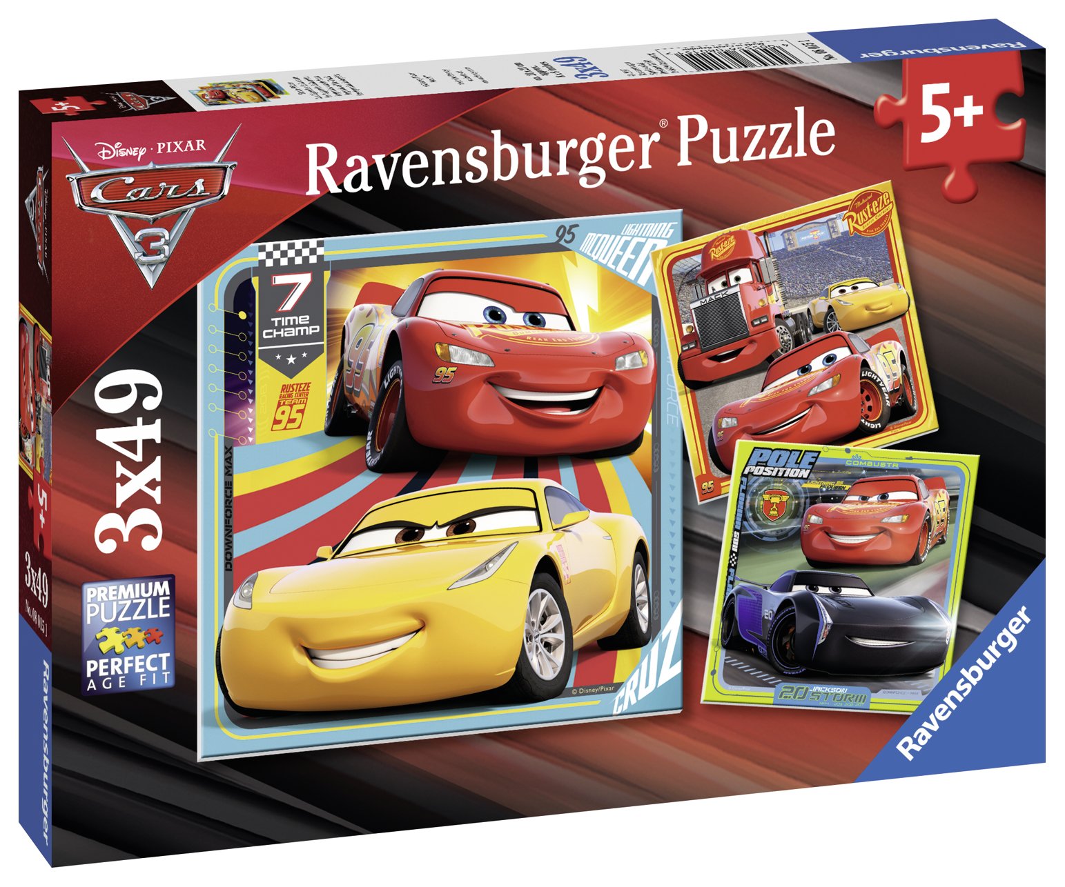 Ravensburger pusle 3x49 tk Autod 3 Paatidest laevadeni
