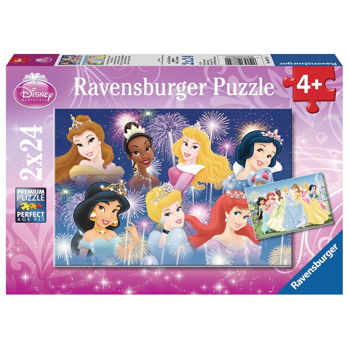 Ravensburger pusle 2x24 tk Printsess Paatidest laevadeni