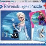 Ravensburger pusle 3x49 tk Disney Lumekuninganna / Frozen Paatidest laevadeni