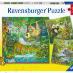 Ravensburger pusle 3x49 tk Džungli lõbu Paatidest laevadeni