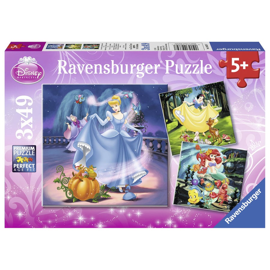 Ravensburger pusle 3x49 tk Lumivalgeke Paatidest laevadeni
