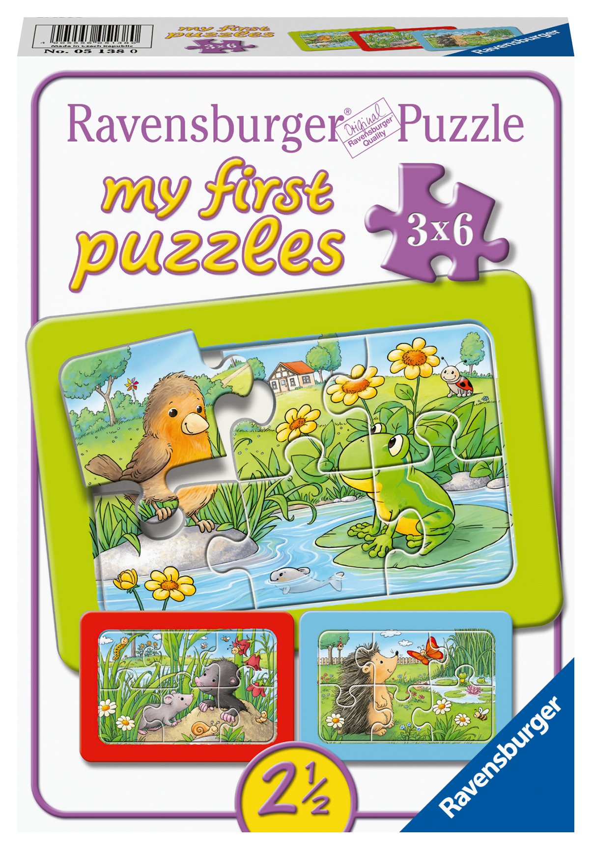 Ravensburger minu esimene pusle 3x6 tk Uued sõbrad Väikelaste lemmikpusle!