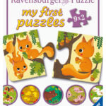 Ravensburger minu esimene pusle 9x2 tk Loomad Väikelaste lemmikpusle!