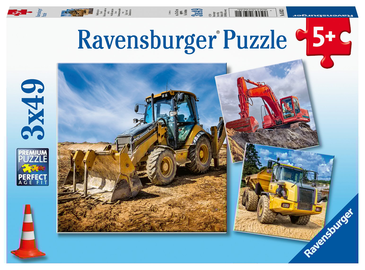 Ravensburger pusle 3x49 Ehitussõidukid Paatidest laevadeni