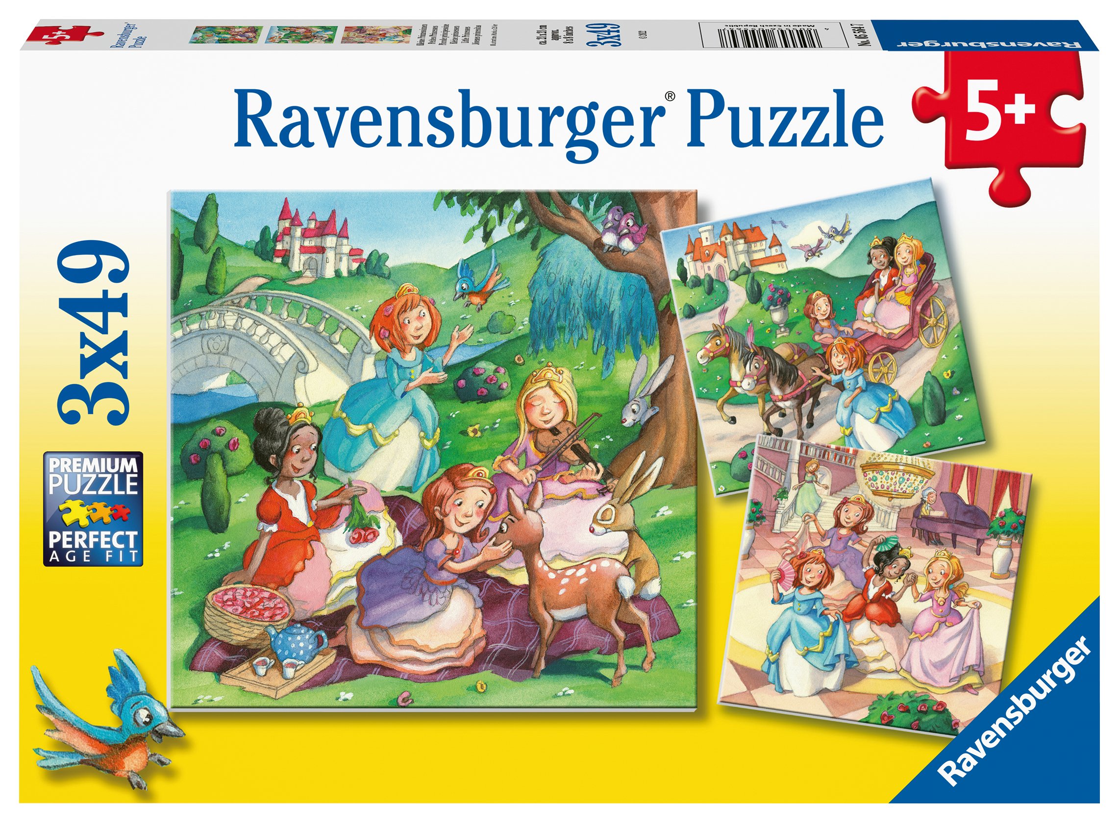 Ravensburger pusle 3x49 tk Väike printsess Paatidest laevadeni
