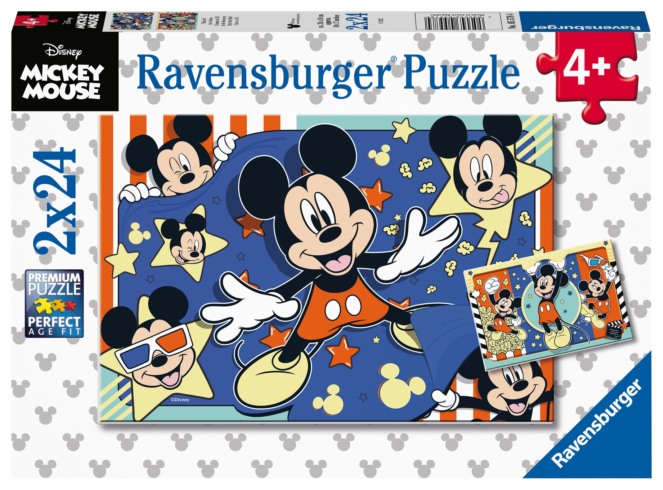 Ravensburger pusle 2x24 tk Mickey Mouse Paatidest laevadeni