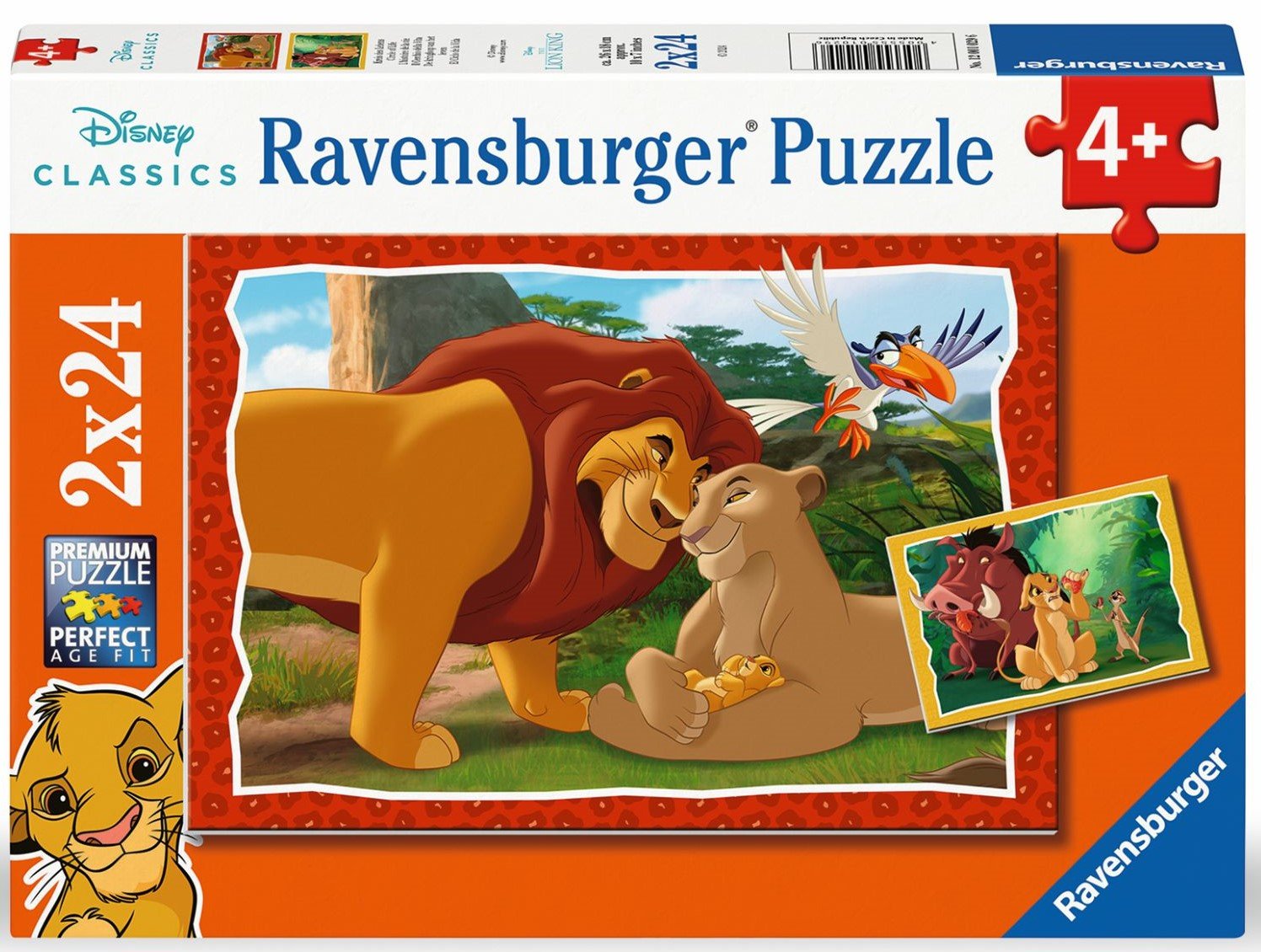 Ravensburger pusle 2x24 tk: Lõvikuninga pere Paatidest laevadeni