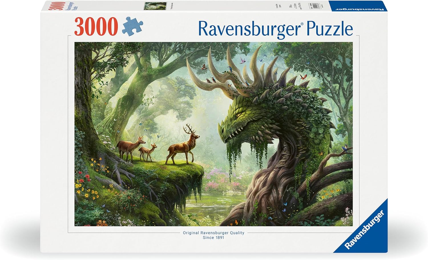 Ravensburger pusle 3000 tk Draakon ärkab ellu Ravensburgeri esmaklassilise kvaliteediga pusled. Iga pusletükk on erinev