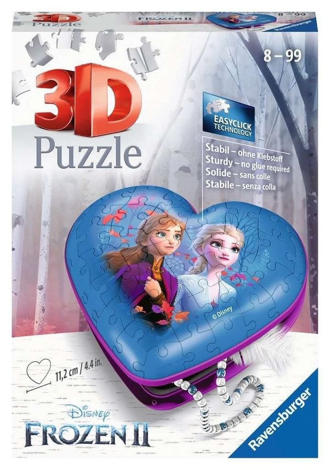Ravensburger 3D pusle ehetekarp Frozen 2 Ravensburgeri kvaliteetsed 3D pusled