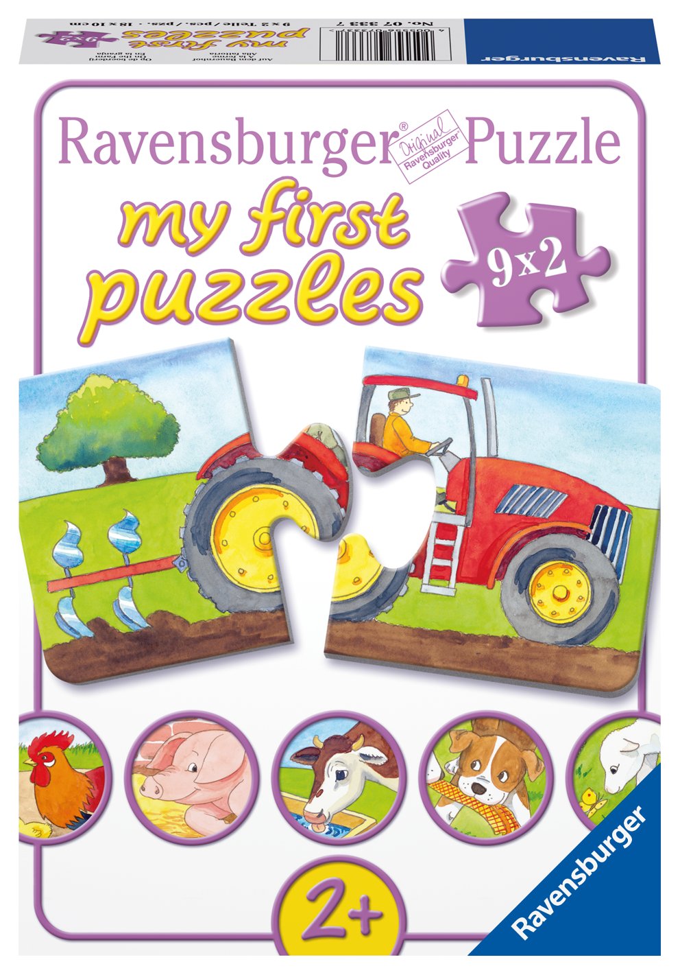 Ravensburger minu esimene pusle 9x2 tk Talu Väikelaste lemmikpusle!