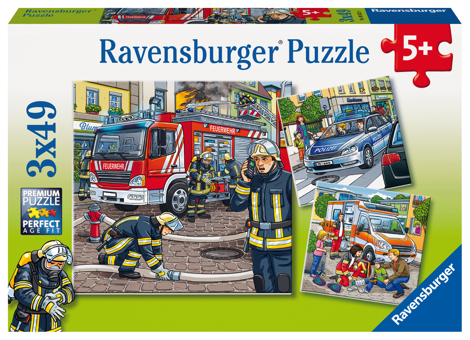Ravensburger pusle 3x49 tk Päästeteenistus Paatidest laevadeni