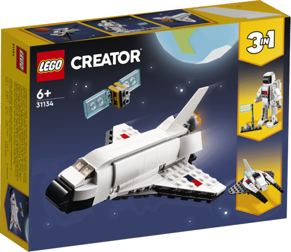 Lastele ja kosmoseseikluste fännidele meeldib kindlasti see Creator 3in1 kosmosesüstiku mängukomplekt