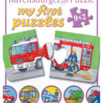 Ravensburger minu esimene pusle 9x2 tk Ametiautod Väikelaste lemmikpusle!