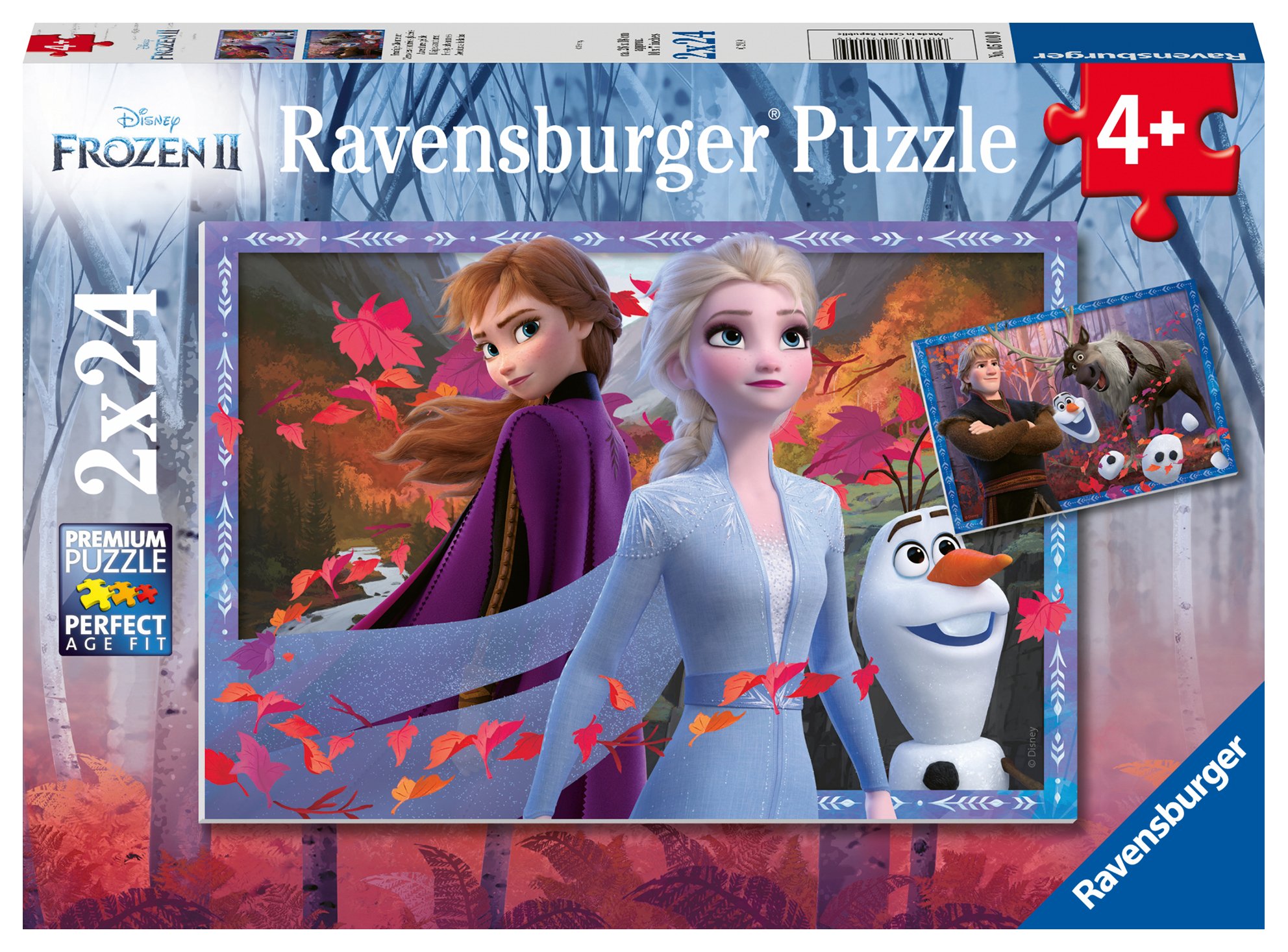 Ravensburger pusle  2x24 tk Frozen Paatidest laevadeni