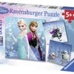 Ravensburger pusle 3x49 tk Lumekuninganna / Frozen Paatidest laevadeni