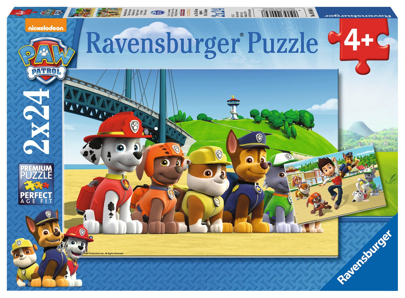 Ravensburger pusle 2x24 tk Käpapatrull Kangelaslikud koerad Paatidest laevadeni