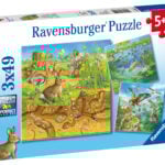 Ravensburger pusle 3x49 tk Metsloomad Paatidest laevadeni