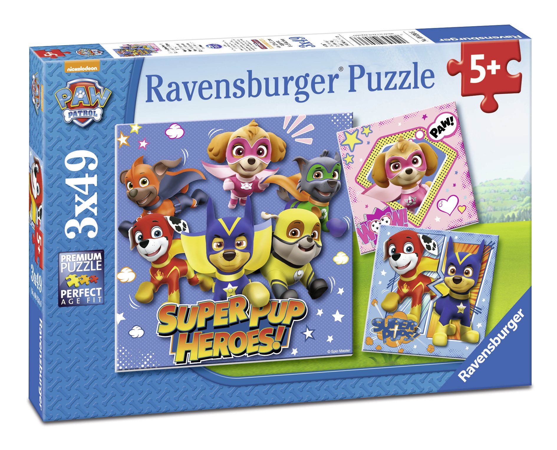 Ravensburger pusle 3x49 tk Käpapatrull Kangelased Paatidest laevadeni