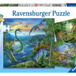 Ravensburger pusle 3x49 tk Dinosaurused Paatidest laevadeni