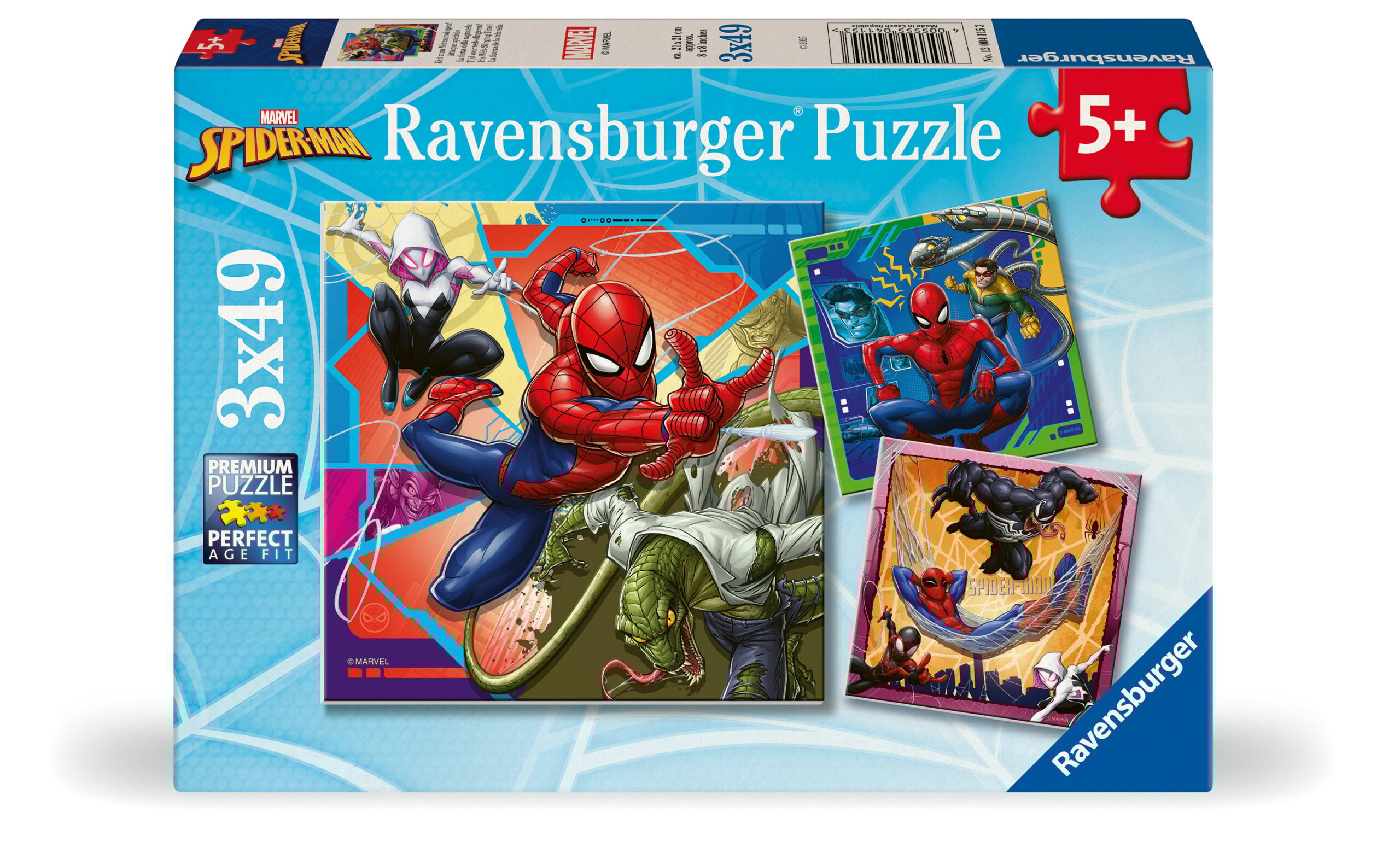 Ravensburger pusle 3x49 tk:  ämblikmees Paatidest laevadeni