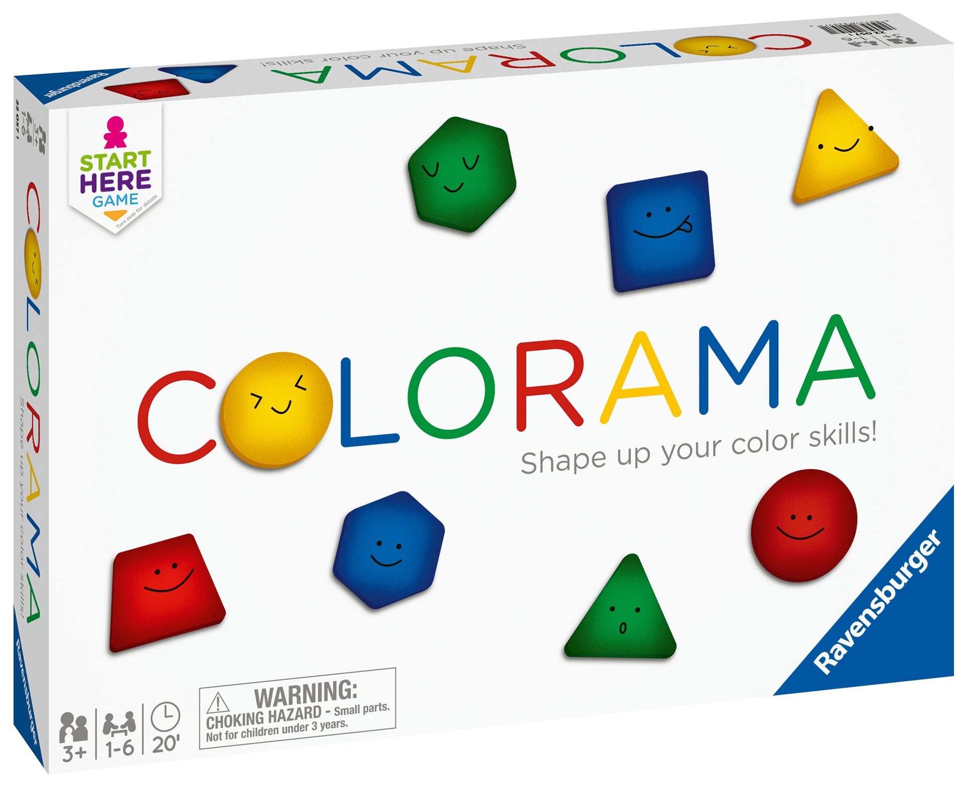 Ravensburger lauamäng: Colorama Vahva lauamäng värvide ja kujundite õppimiseks!