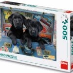 Dino pusle 500 tk Kutsikad kohvris Dino pusled pakuvad lõbusat puslekogemust perega