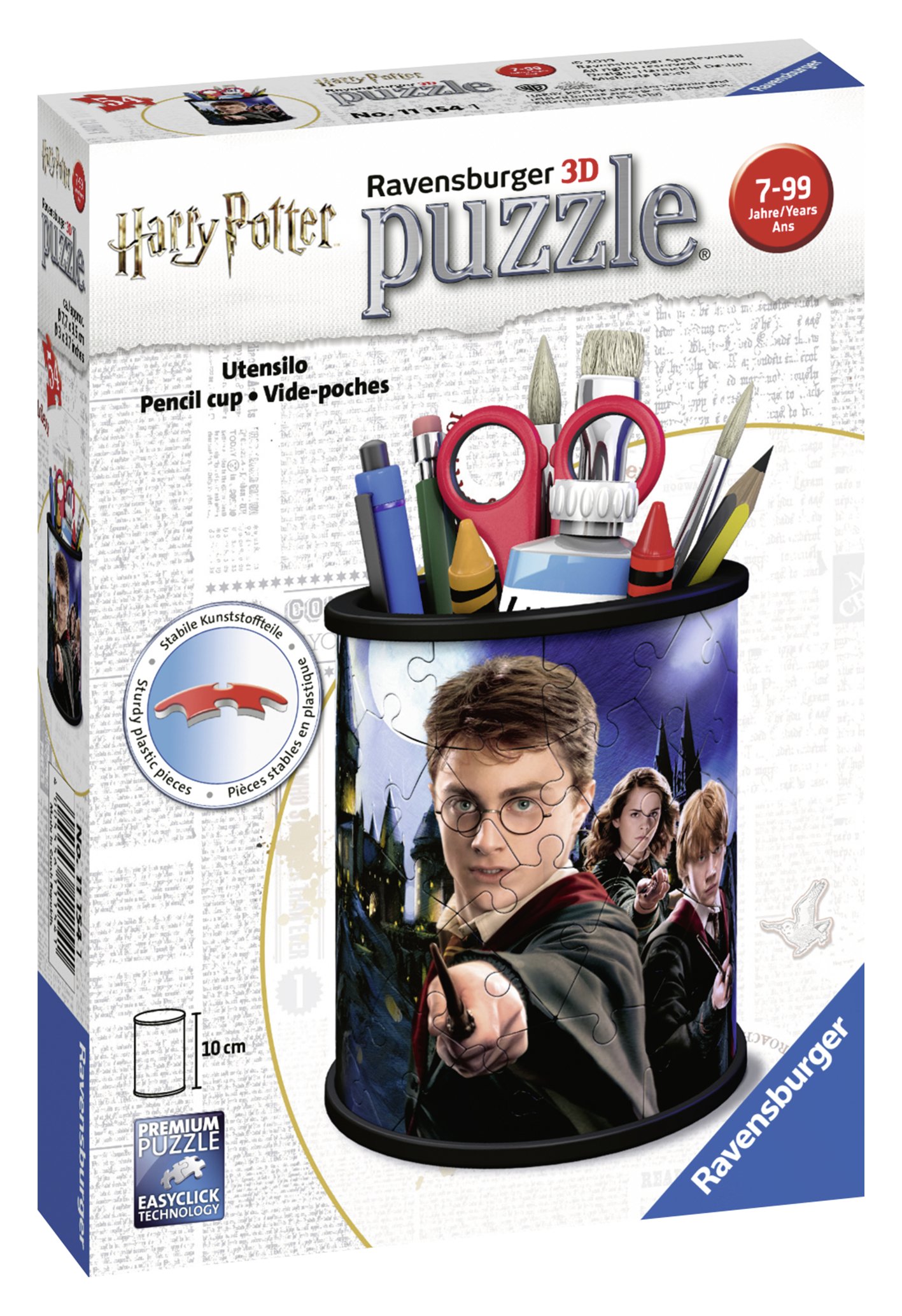 Ravensburger 3D pusle pliiatsitops Harry Potter Ravensburgeri kvaliteetsed 3D pusled